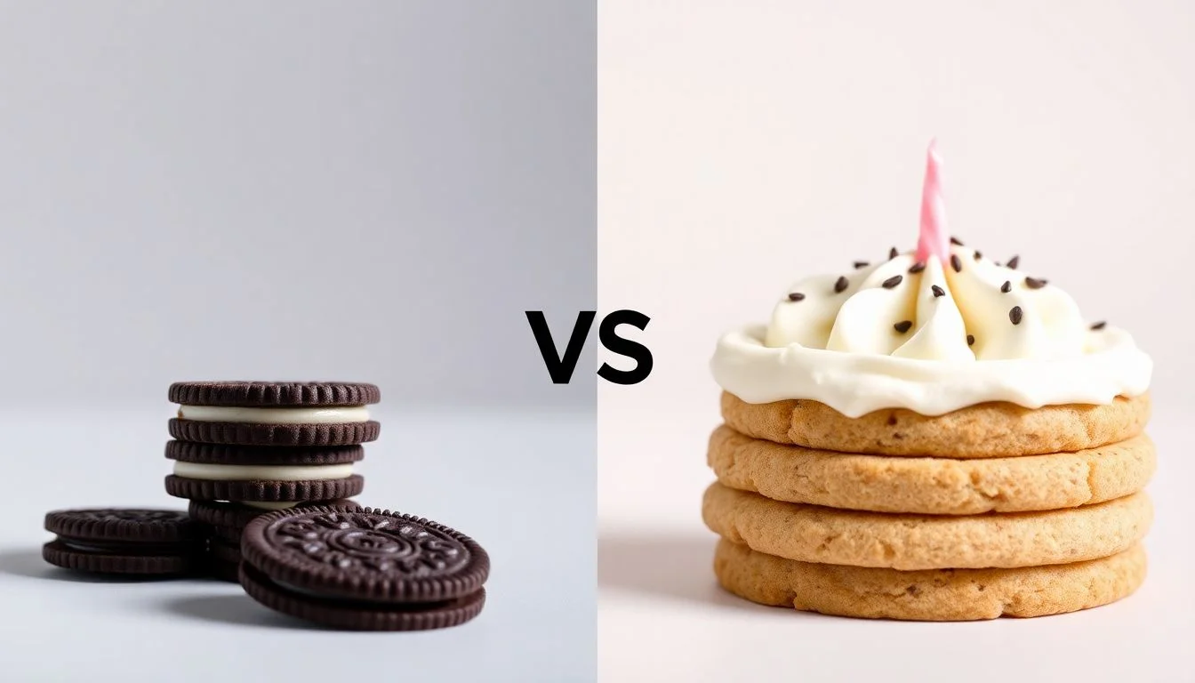 Thin oreos vs Frosted Cookies, Birthday Cake